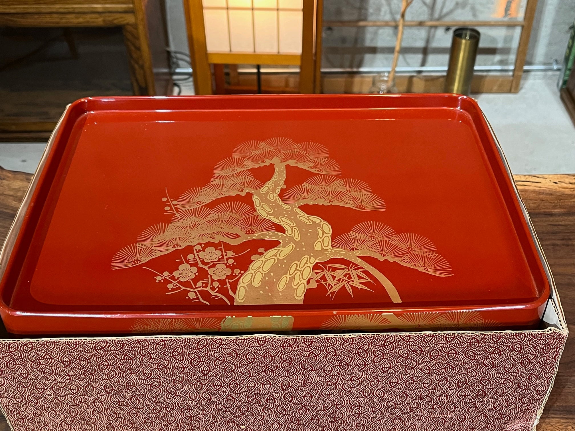 1 pine” Vermillion Japanese O-toso New Years Sake Set | Fox & Moon Tea