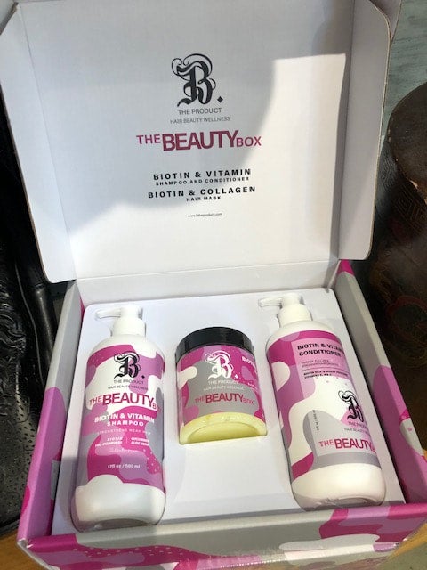 The Beauty Box - Biotin Shampoo, Conditioner and Collagen Hair Mask from B  the Product